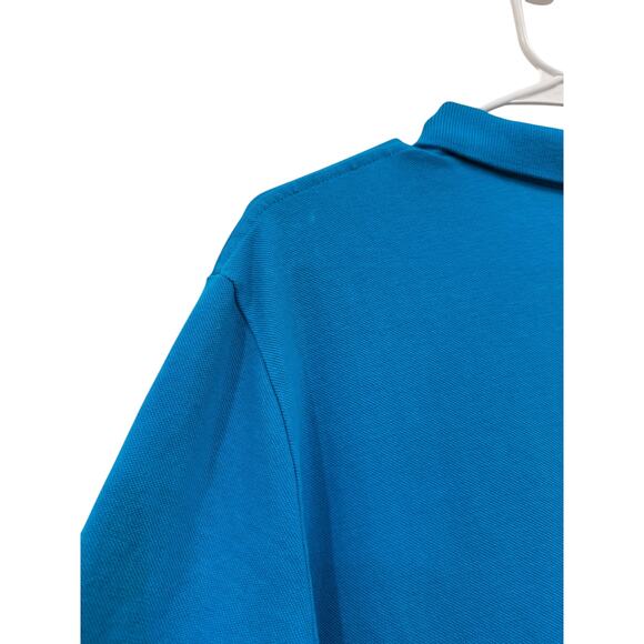 Express Men Turquoise Short Sleeve Polo Tee Size Medium - Picture 3 of 4